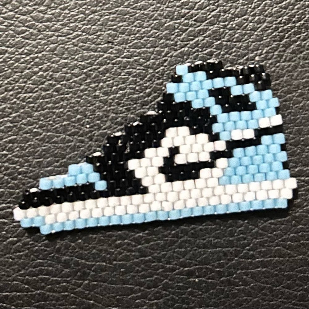 Beaded Sneaker Keychain